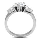 Mens Wedding Rings TK3138 Stainless Steel Ring with AAA Grade CZ