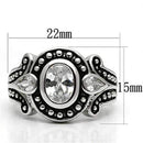 Silver Jewelry Rings Metal Ring 3W056 Rhodium Brass Ring with AAA Grade CZ Alamode Fashion Jewelry Outlet