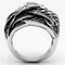 Silver Jewelry Rings Metal Ring 3W063 Rhodium Brass Ring with Top Grade Crystal Alamode Fashion Jewelry Outlet