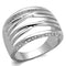 Metal Ring 3W1066 Rhodium Brass Ring with AAA Grade CZ