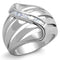 Metal Ring 3W1077 Rhodium Brass Ring with AAA Grade CZ