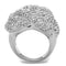 Metal Ring 3W1078 Rhodium Brass Ring with AAA Grade CZ