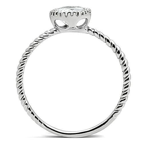 Silver Jewelry Rings Metal Ring 3W108 Rhodium Brass Ring with AAA Grade CZ Alamode Fashion Jewelry Outlet