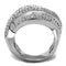 Silver Jewelry Rings Metal Ring 3W1081 Rhodium Brass Ring with AAA Grade CZ Alamode Fashion Jewelry Outlet