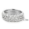 Middle Finger Ring 3W1595 Rhodium Brass Ring with AAA Grade CZ