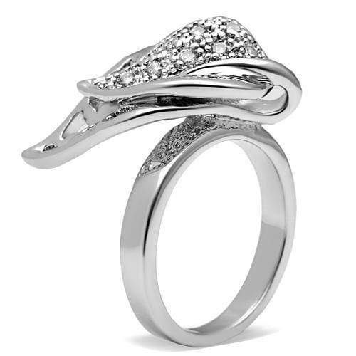 Silver Jewelry Rings Middle Finger Ring 3W200 Rhodium Brass Ring with AAA Grade CZ Alamode Fashion Jewelry Outlet