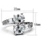 Silver Jewelry Rings Middle Finger Ring 3W203 Rhodium Brass Ring with AAA Grade CZ Alamode Fashion Jewelry Outlet