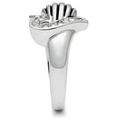 Silver Jewelry Rings Middle Finger Ring 3W219 Rhodium Brass Ring with Top Grade Crystal Alamode Fashion Jewelry Outlet