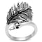 Middle Finger Ring 3W258 Rhodium Brass Ring with Top Grade Crystal