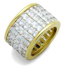 Pandora Gold Rings TK1783 Gold - Stainless Steel Ring with AAA Grade CZ