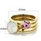 Pandora Gold Rings TK1785 Gold - Stainless Steel Ring with Crystal