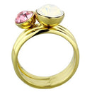 Pandora Gold Rings TK1785 Gold - Stainless Steel Ring with Crystal