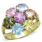 Pandora Gold Rings TK1791 Two-Tone Gold - Stainless Steel Ring with Assorted