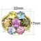Pandora Gold Rings TK1791 Two-Tone Gold - Stainless Steel Ring with Assorted