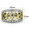 Silver Jewelry Rings Pandora Gold Rings TK1792 Two-Tone Gold - Stainless Steel Ring with Crystal Alamode Fashion Jewelry Outlet