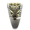 Pandora Gold Rings TK1792 Two-Tone Gold - Stainless Steel Ring with Crystal