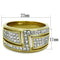 Pandora Gold Rings TK1845 Two-Tone Gold - Stainless Steel Ring with Crystal