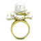 Silver Jewelry Rings Pandora Gold Rings TK1847 Gold - Stainless Steel Ring with Synthetic Alamode Fashion Jewelry Outlet