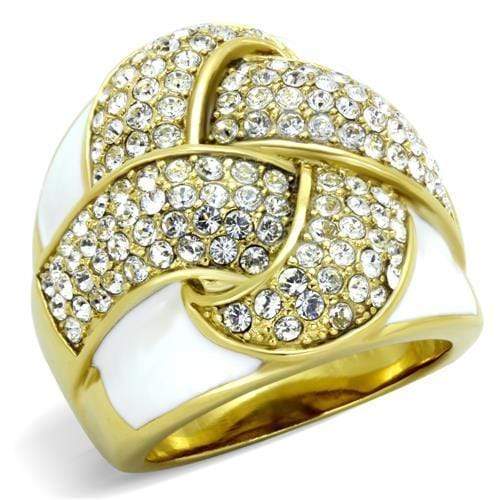 Pandora Gold Rings TK1848 Gold - Stainless Steel Ring with Crystal