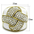 Pandora Gold Rings TK1848 Gold - Stainless Steel Ring with Crystal