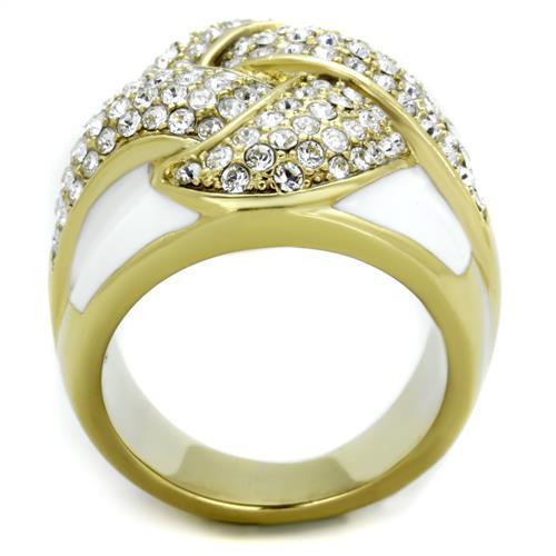 Pandora Gold Rings TK1848 Gold - Stainless Steel Ring with Crystal