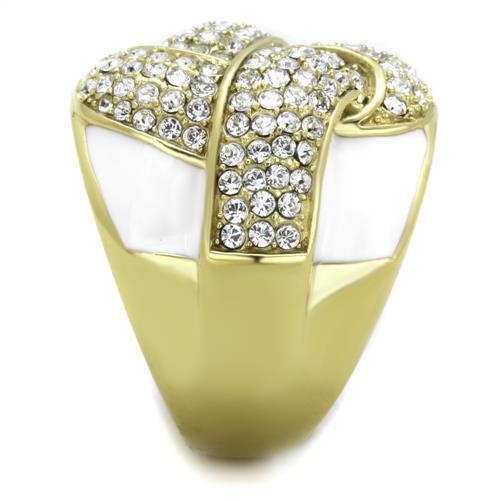 Pandora Gold Rings TK1848 Gold - Stainless Steel Ring with Crystal