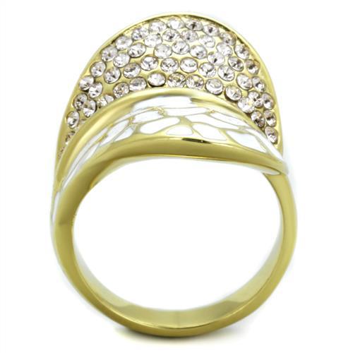 Pandora Gold Rings TK1851 Gold - Stainless Steel Ring with Crystal