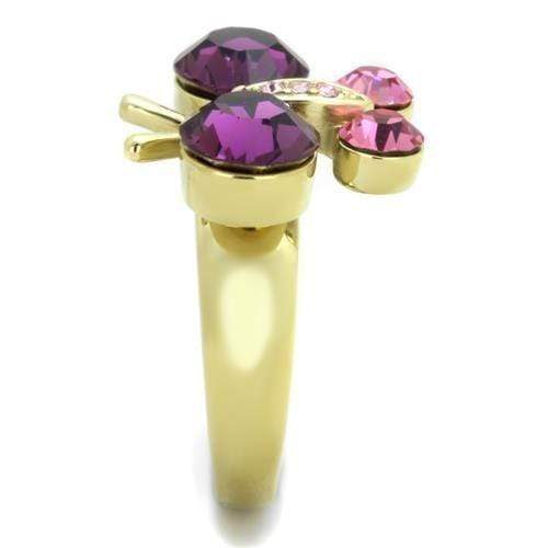 Pandora Gold Rings TK1889 Gold - Stainless Steel Ring with Crystal