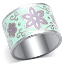 Pandora Rings TK824 Stainless Steel Ring with Epoxy