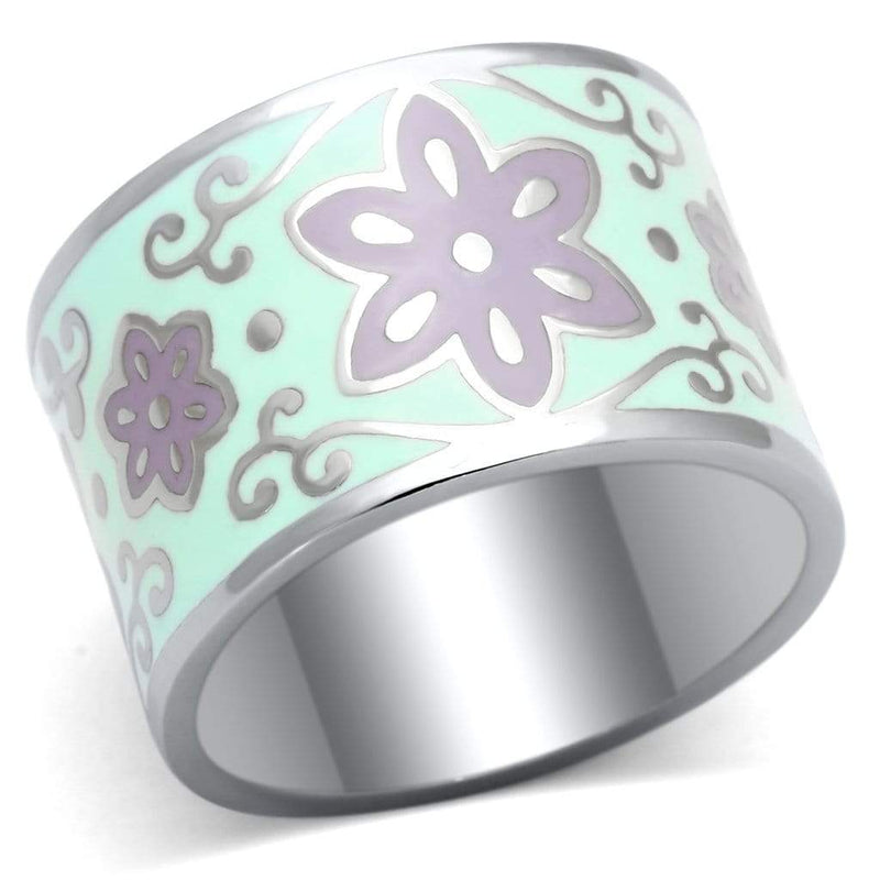 Pandora Rings TK824 Stainless Steel Ring with Epoxy