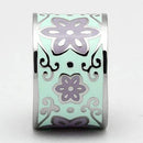 Silver Jewelry Rings Pandora Rings TK824 Stainless Steel Ring with Epoxy Alamode Fashion Jewelry Outlet