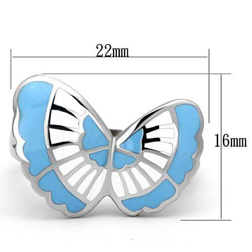 Silver Jewelry Rings Pandora Rings TK827 Stainless Steel Ring with Epoxy Alamode Fashion Jewelry Outlet