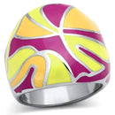 Pandora Rings TK834 Stainless Steel Ring with Epoxy