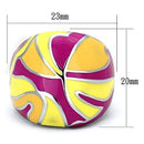 Silver Jewelry Rings Pandora Rings TK834 Stainless Steel Ring with Epoxy Alamode Fashion Jewelry Outlet