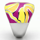Silver Jewelry Rings Pandora Rings TK834 Stainless Steel Ring with Epoxy Alamode Fashion Jewelry Outlet