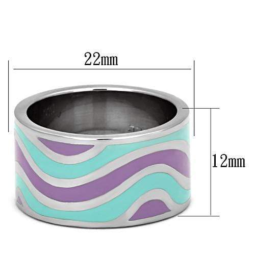 Pandora Rings TK840 Stainless Steel Ring with Epoxy