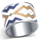 Pandora Rings TK841 Stainless Steel Ring with Epoxy