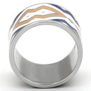 Pandora Rings TK841 Stainless Steel Ring with Epoxy