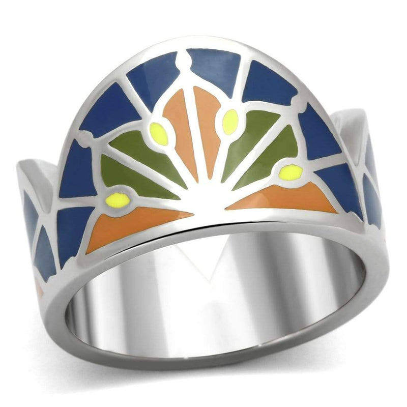 Pandora Rings TK842 Stainless Steel Ring with Epoxy