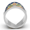 Silver Jewelry Rings Pandora Rings TK842 Stainless Steel Ring with Epoxy Alamode Fashion Jewelry Outlet
