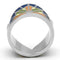 Silver Jewelry Rings Pandora Rings TK842 Stainless Steel Ring with Epoxy Alamode Fashion Jewelry Outlet