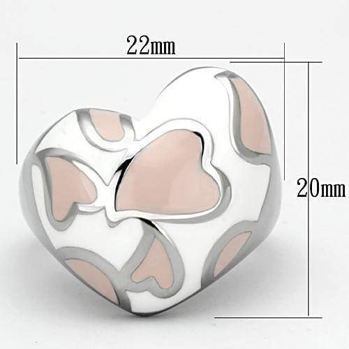 Pandora Rings TK843 Stainless Steel Ring with Epoxy