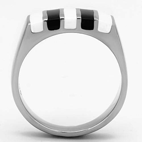 Silver Jewelry Rings Pandora Rings TK849 Stainless Steel Ring with Epoxy Alamode Fashion Jewelry Outlet