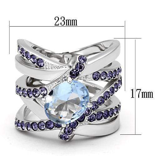 Silver Jewelry Rings Pandora Rings TK865 Stainless Steel Ring with Synthetic Alamode Fashion Jewelry Outlet