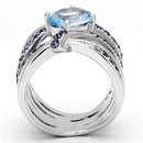 Silver Jewelry Rings Pandora Rings TK865 Stainless Steel Ring with Synthetic Alamode Fashion Jewelry Outlet