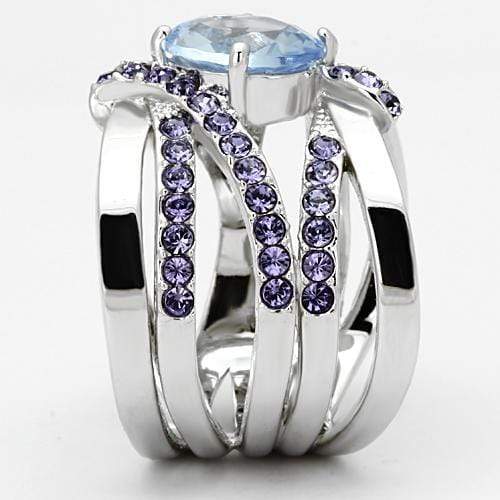 Silver Jewelry Rings Pandora Rings TK865 Stainless Steel Ring with Synthetic Alamode Fashion Jewelry Outlet