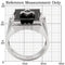 Pandora Rings TK8X027 Stainless Steel Ring with Semi-Precious in Jet