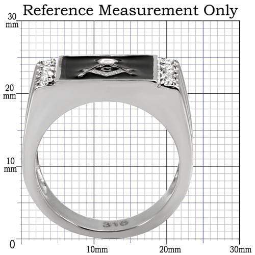 Pandora Rings TK8X030 Stainless Steel Ring with AAA Grade CZ