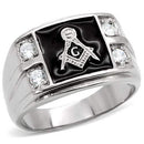 Pandora Rings TK8X031 Stainless Steel Ring with AAA Grade CZ