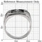 Pandora Rings TK8X031 Stainless Steel Ring with AAA Grade CZ